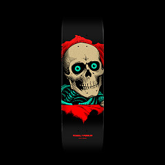 Powell Peralta Ripper Skateboard Deck Red/Metallic Gold - Shape 242 - 8 x 31.45