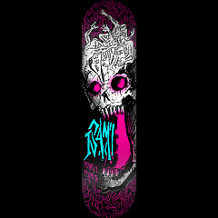 Powell Peralta Pro Isamu Yamamoto Skull Freestyle 7-Ply Maple Skateboard Deck - 7.25 x 28.99