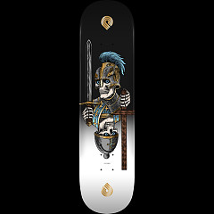 Powell Peralta Dan Corrigan Chess Skulls Gold Foil Mini Maple Skateboard Deck Shape 327 - 7.7 x 30