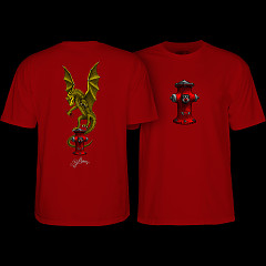 Powell Peralta Andy Anderson Vajra T-shirt Burgundy