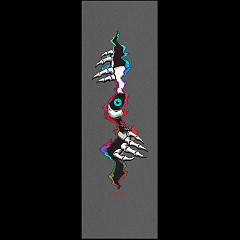 Powell Peralta Ripper Peeker CLEAR Grip Tape Sheet - 10.5 x 33