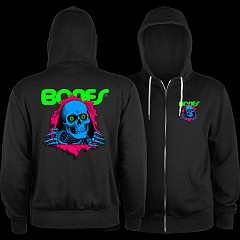 Powell Peralta Ripper Lightweight Zip Hoodie Blacklight