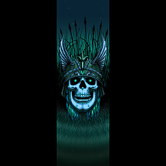 Powell Peralta Anderson Green Skull Grip Tape Sheet 10.5 x 33