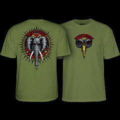 Powell Peralta Mike Vallely Elephant T-Shirt Military Green