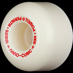 Powell Peralta Nano-Cubic 93A - Asymmetrical Shape - Medium Ride Patch - Offset Bearing - 52mm x 36mm 93A Skateboard Wheels 4pk