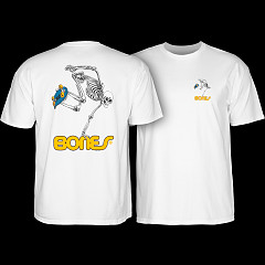 パウエルＴ Powell Peralta Skateboarding Skeleton T-Shirt Baby Blue - Powell