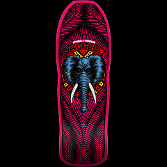 Powell Peralta Mike Vallely Elephant Reissue Skateboard Deck Pink - 9.85 x 30