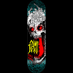 Powell Peralta Pro Isamu Yamamoto Skull 7-Ply Freestyle Skateboard Deck - Shape 316 - 7.25 x 29