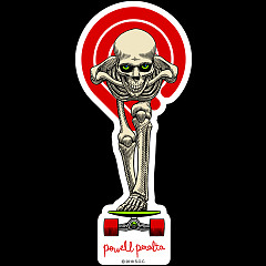 Powell Peralta Tucking Skeleton Sticker Single