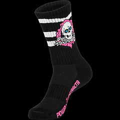 Powell Peralta Ripper Cotton Socks Stripes Black/Pink
