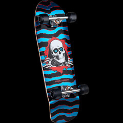 Powell Peralta Old School Ripper Complete Skateboard Red/Blue Foil - 9.89 x 31.32