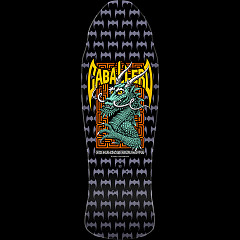 Powell Peralta Steve Caballero Street Reissue Skateboard Deck Black - 9.625 x 29.75