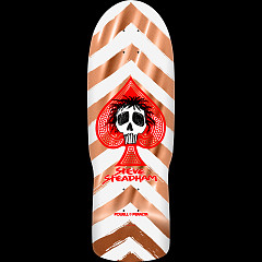 Powell Peralta Steadham Skull & Spade Reissue Skateboard Deck Copper Foil - 10.00 X 30.125