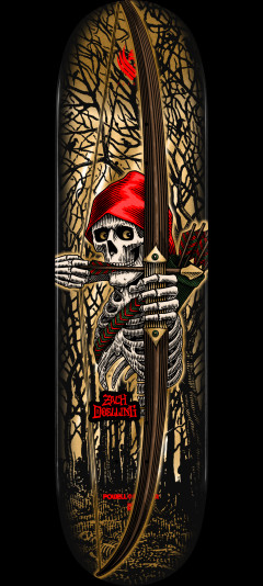 Powell Peralta Pro Zach Doelling Archer FLIGHT® Skateboard Deck Gold Foil - Shape 313 - 8.30 x 31.61