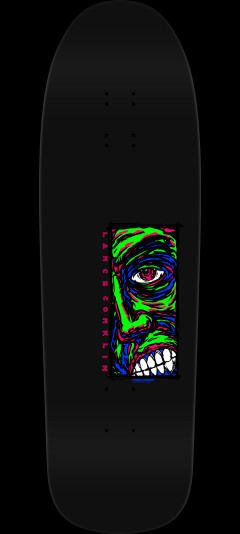Powell Peralta Lance Conklin Face "2" Reissue Skateboard Deck Blacklight - 9.75 x 32.09
