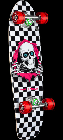Powell Peralta Sidewalk Surfer Checker Ripper Birch Cruiser Complete Skateboard - 7.75 x 27.20