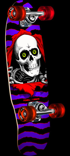 Powell Peralta Classic Cruiser Ripper Birch Complete Skateboard Purple/Red - 7.5 X 24