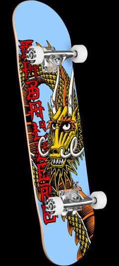 Powell Peralta Cab Ban This Birch Complete Skateboard Light Blue - 7.5 x 28.65