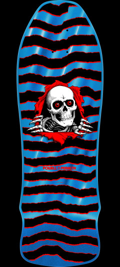 Powell Peralta GeeGah Ripper Reissue Skateboard Deck Blue Foil - 9.75 x 30