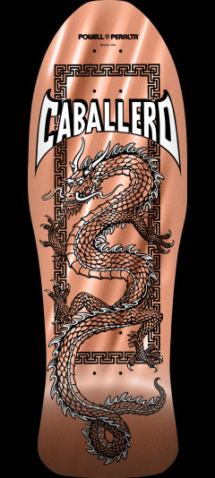 Powell Peralta Steve Caballero Chinese Dragon Reissue Skateboard Deck Copper Foil - 10 x 30