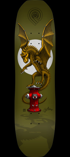 Powell Peralta Pro Andy Anderson Hydrant 7-Ply Maple Skateboard Deck - Shape 311 - 8.45 x 31.8