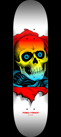 Powell Peralta Ripper Skateboard Deck Yellow Fade / White - Shape 242 - 8 x 31.45