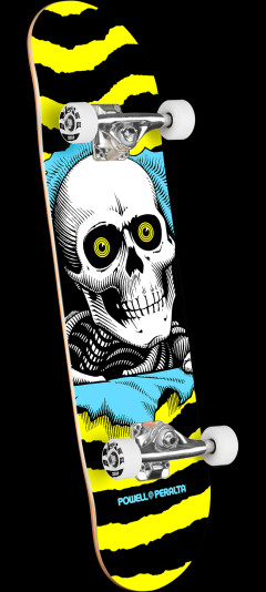 Powell Peralta Ripper Birch Complete Skateboard Yellow/Blue - 7 x 28