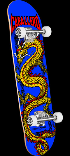 Powell Peralta Cab Chinese Dragon Birch Complete Skateboard Royal Blue - 7.75 x 31.08