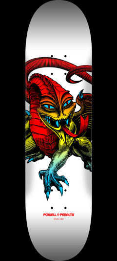 Powell Peralta Cab Dragon Skateboard Deck Yellow Fade / White - 245 K21 - 8.75 x 32.95