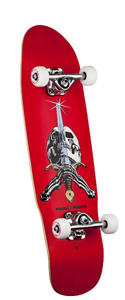 Powell Peralta Mini Skull & Sword Complete Skateboard - 8 x 29.5