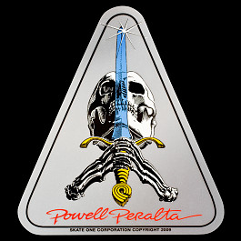 Powell Peralta Skull & Sword Sticker (Single) - Powell-Peralta®