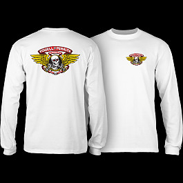 Powell Peralta Winged Ripper L/S T-shirt - White - Powell-Peralta®