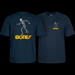 Powell Peralta Sk8board Skeleton '3' T-Shirt Navy - Powell-Peralta®