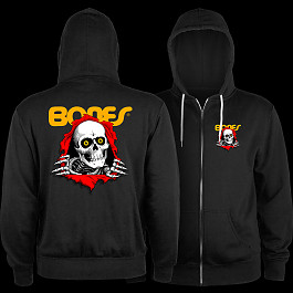 Powell Peralta Ripper Lightweight Zip Hoodie Black - Powell-Peralta®