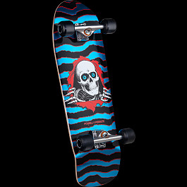 Powell Peralta Old School Ripper Complete Skateboard Red/Blue Foil