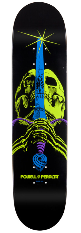 Powell Peralta BL Skull & Sword 3 Skateboard Deck - 7.75 x 31.75