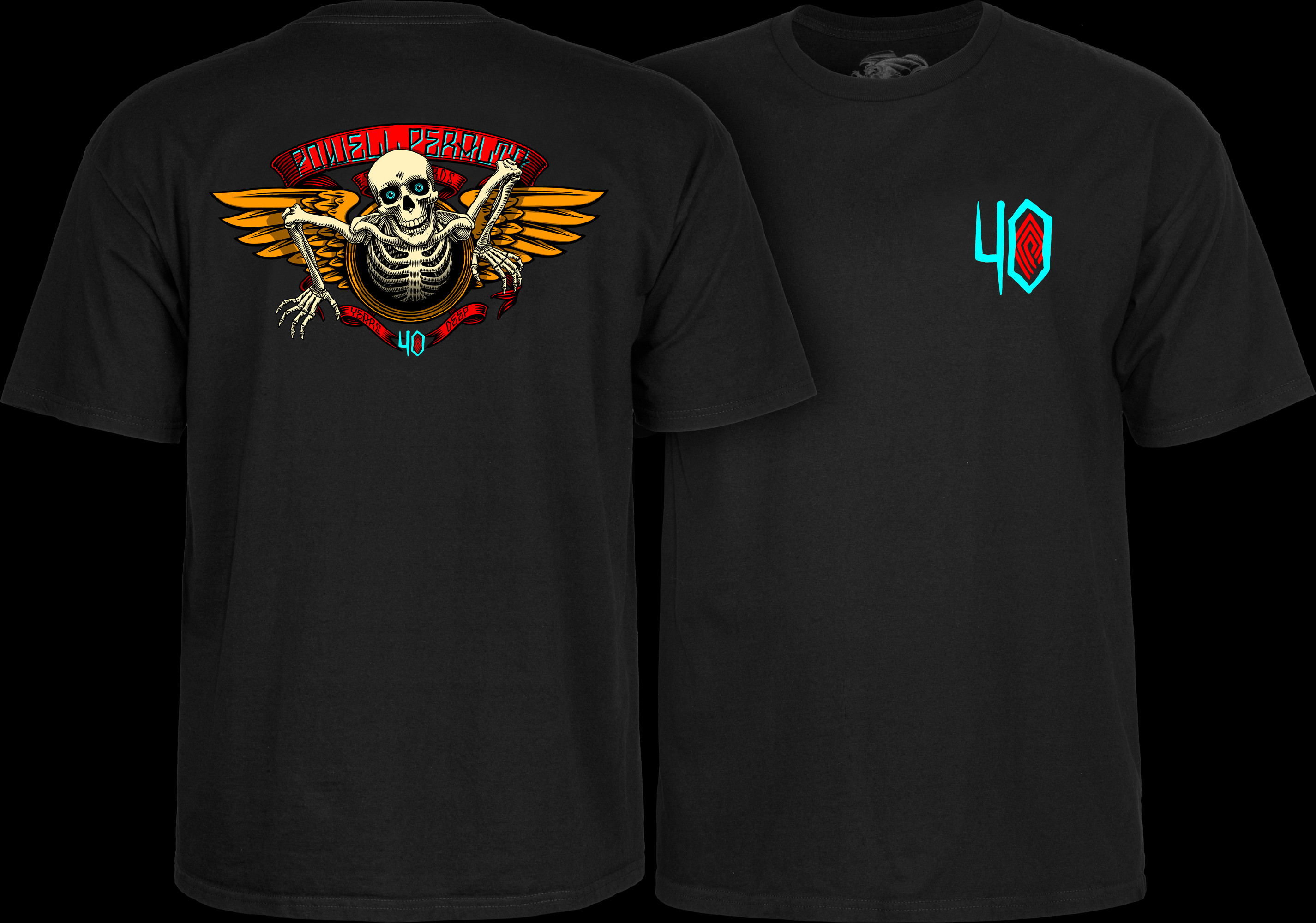 Powell Peralta 40th Anniversary Winged Ripper T-shirt Black