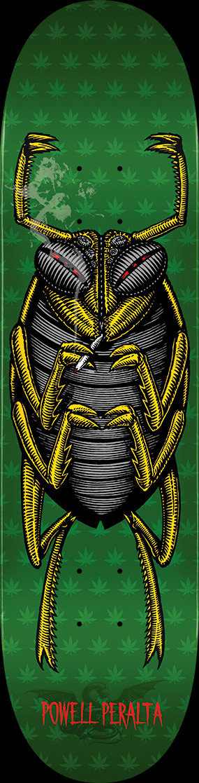 Powell Peralta Roach Skateboard Deck Green - Shape 247 - 8 x 31.45