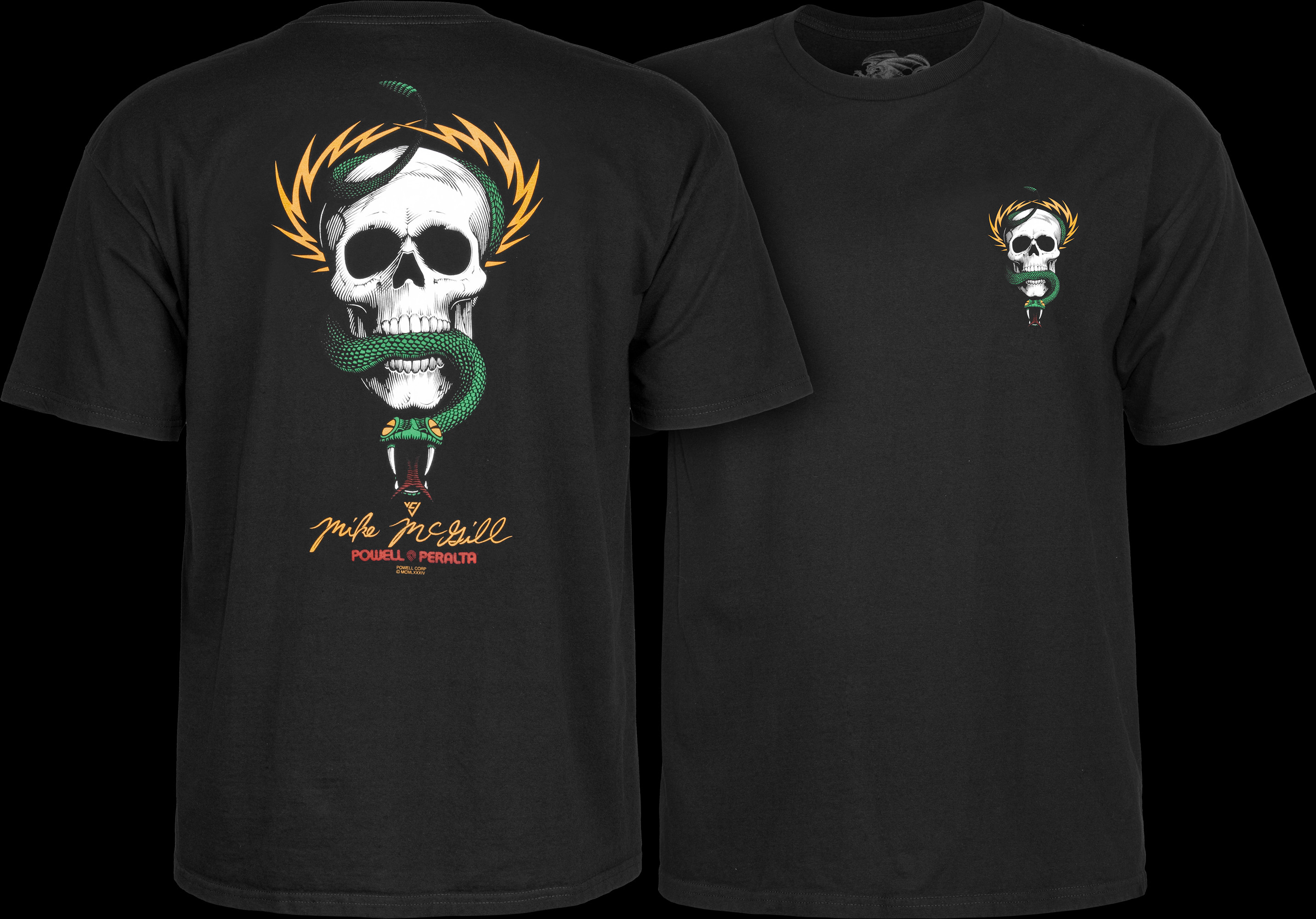Powell Peralta Mike McGill Skull & Snake T-shirt - Black - Powell
