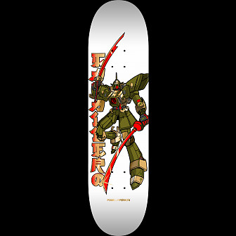 Powell Peralta Steve Caballero Gundam Skateboard Deck White / Gold Foil - Shape 243 - K20 8.25 X 31.95