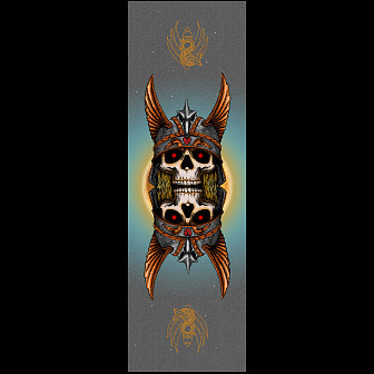 Powell Peralta Andy Anderson Skull Egg CLEAR Grip Tape Sheet - 10.5 x 33