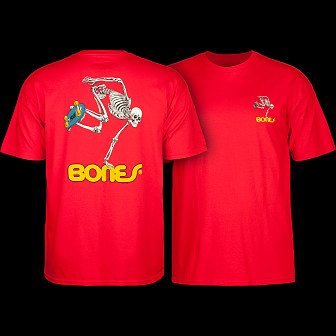 Powell Peralta Skateboarding Skeleton YOUTH T-shirt - Red