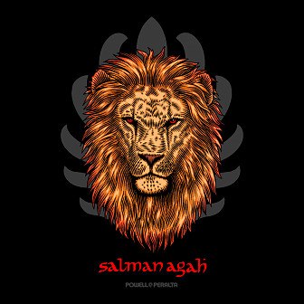 Powell Peralta Salman Agah Lion Sticker 10pk