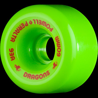 Powell Peralta Dragon Formula Skateboard Wheels 60mm x 42mm 93A 4pk Green