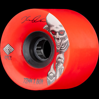 Powell Peralta Pro Kevin Reimer Downhill Skateboard Wheels Red 72mm 80A 4pk