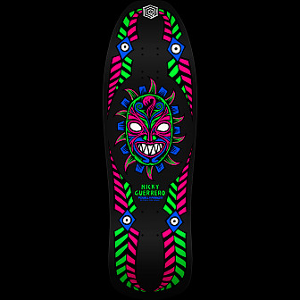 Powell Peralta Nicky Guerrero Mask Skateboard Deck Blacklight - 10 x 31.75
