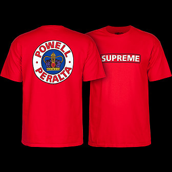 Powell Peralta Supreme T-shirt - Red