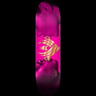 Powell Peralta Kiss FLIGHT Pink/Gold Foil Skateboard Deck - 8.25" K26