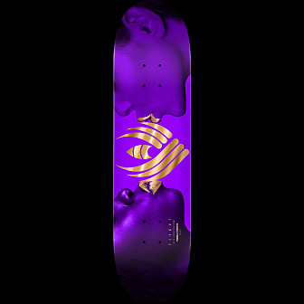 Powell Peralta Kiss FLIGHT Purple/Gold Foil Skateboard Deck - 8.38" K26