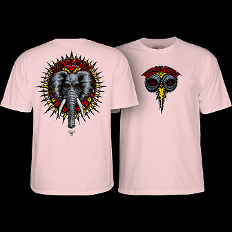 Powell Peralta Vallely Elephant T-Shirt Light Pink